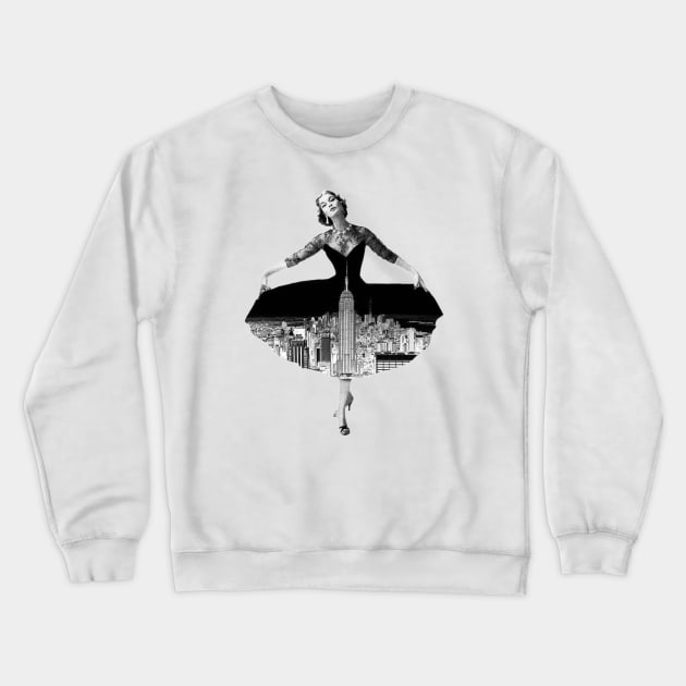 New York Woman Crewneck Sweatshirt by Lost in Time